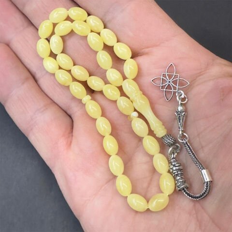 Kaliningrad Damla Kehribar Beyzi Tespih 5,5*8 (mm)-1