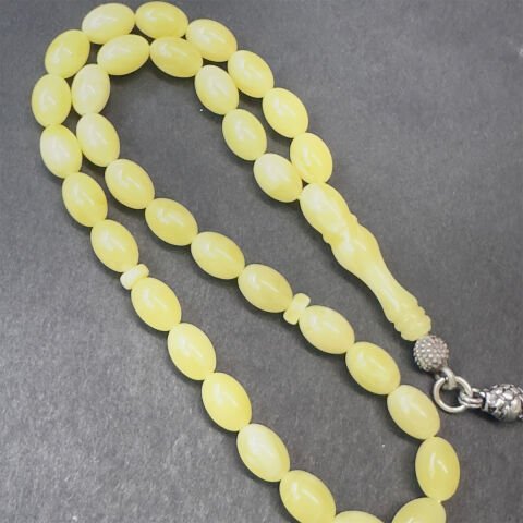 Kaliningrad Damla Kehribar Beyzi Tespih 5,5*8 (mm)-1