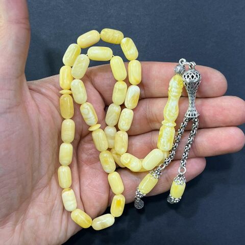 Akça Kaliningrad Damla Kehribar Kapsül Tespih 7*12,5 (mm)