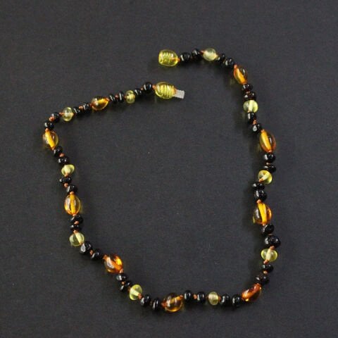 Damla Kehribar Karma Çocuk Kolye 5,5 (gr)