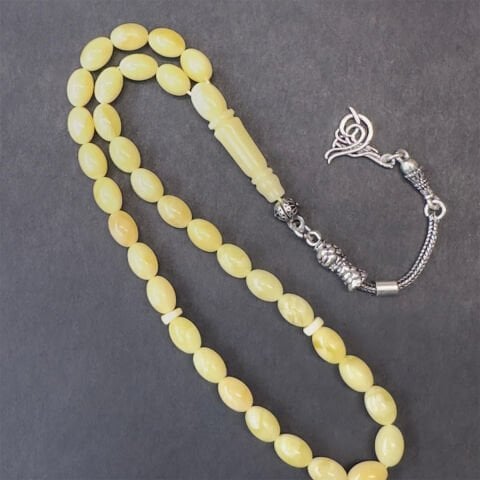 Kaliningrad Damla Kehribar Beyzi Tespih 5,5*8 (mm)