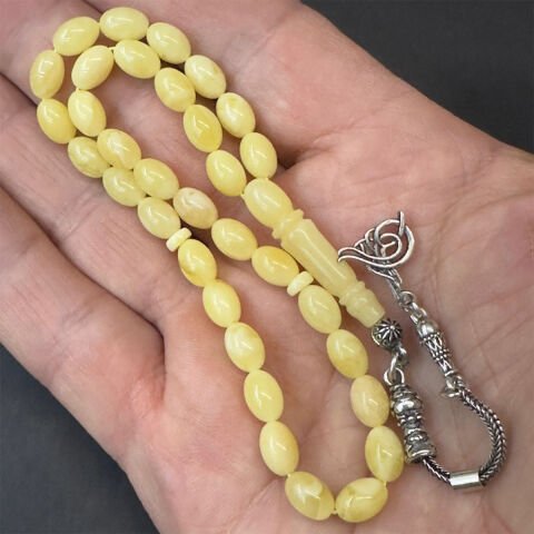 Kaliningrad Damla Kehribar Beyzi Tespih 5,5*8 (mm)