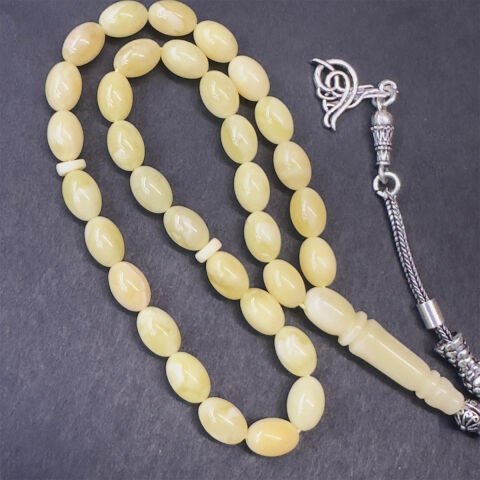 Kaliningrad Damla Kehribar Beyzi Tespih 5,5*8 (mm)