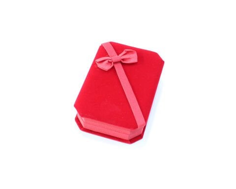 Kırmızı Kadife Kolye Kutusu