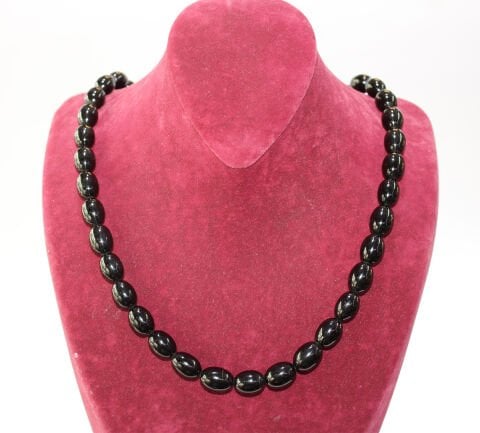 Süzme Oltu Taşı Kolye