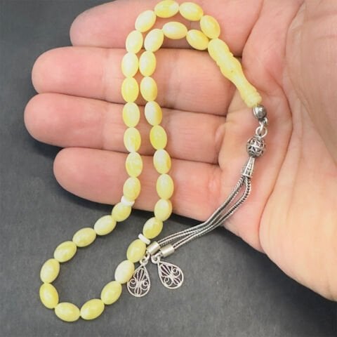 Kaliningrad Damla Kehribar Beyzi Tespih 5,5*8 (mm)-2