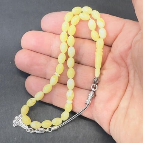 Kaliningrad Damla Kehribar Beyzi Tespih 5,5*8 (mm)-3