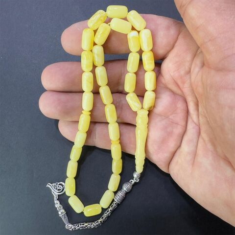 Kaliningrad Damla Kehribar Kapsül Tespih 6*10,5 (mm)