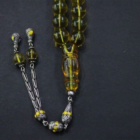 Mavi Yeşil Karışık Dominik Damla Kehribar 15,5 (mm)