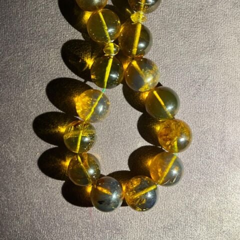 Mavi Yeşil Karışık Dominik Damla Kehribar 15,5 (mm)