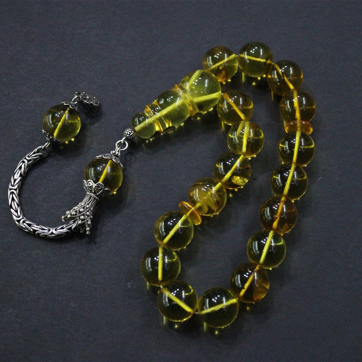 Fosilli Kaliningrad Damla Kehribar Tespih 16 (mm)