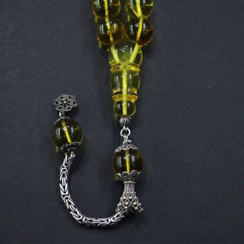 Fosilli Kaliningrad Damla Kehribar Tespih 16 (mm)