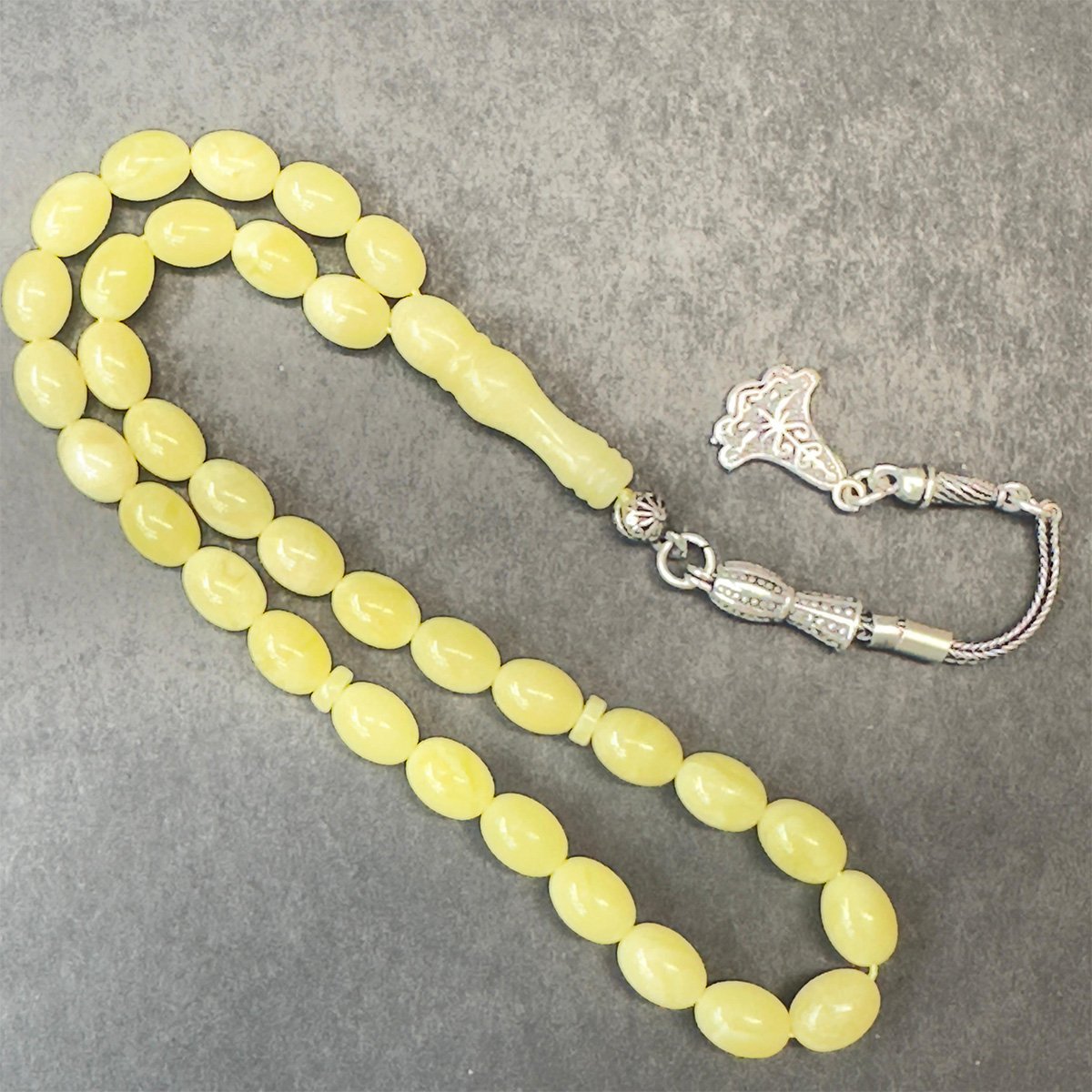 Kaliningrad Damla Kehribar Badem Tespih 6*8 (mm)