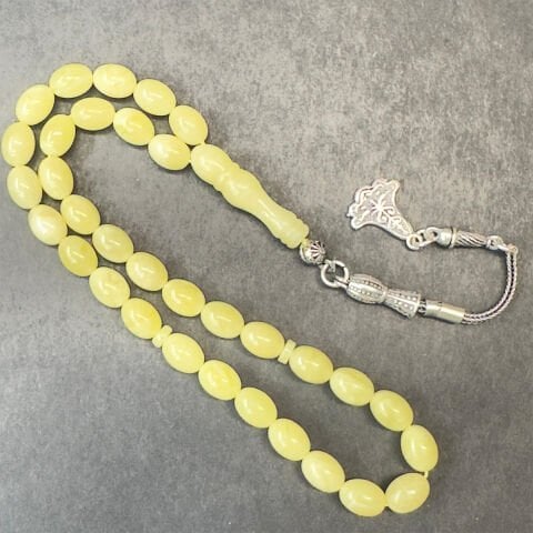 Kaliningrad Damla Kehribar Badem Tespih 6*8 (mm)