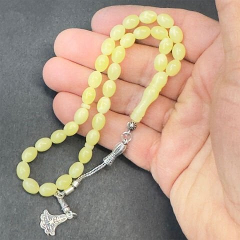 Kaliningrad Damla Kehribar Badem Tespih 6*8 (mm)