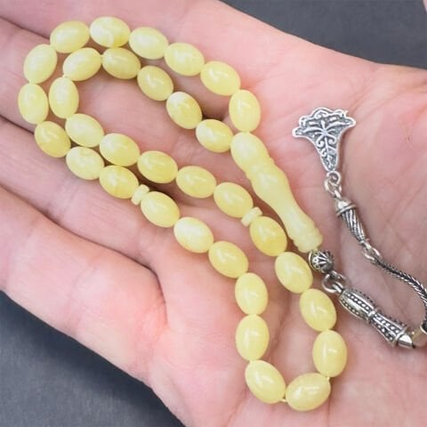 Kaliningrad Damla Kehribar Badem Tespih 6*8 (mm)