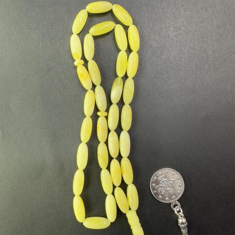 Kaliningrad Damla Kehribar Kapsül Model Tespih 5*13 (mm)