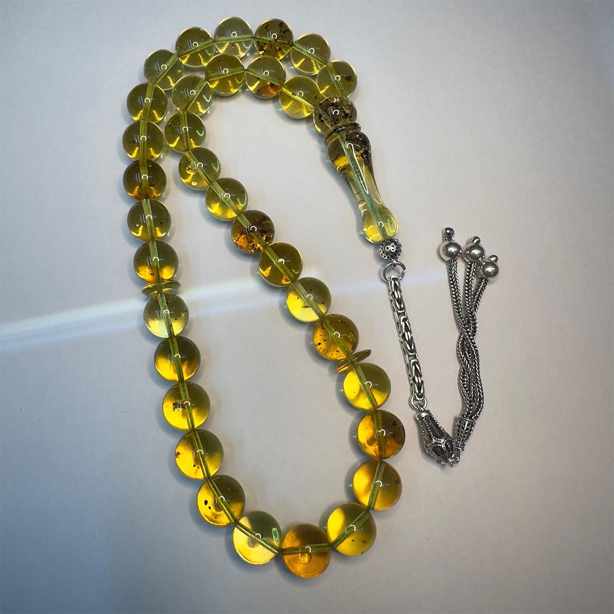 Haşere Fosilli Kaliningrad Damla Kehribar Tespih 10,5 (mm)