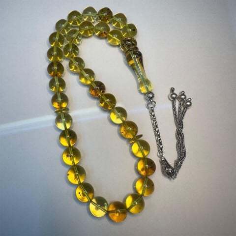 Haşere Fosilli Kaliningrad Damla Kehribar Tespih 10,5 (mm)