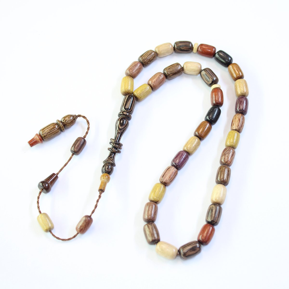 Yerli Atölye İşçiliği Kapsül Karma Ağaç Tespih 7*10,5 (mm)