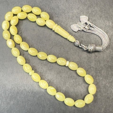 Kaliningrad Damla Kehribar Badem Tespih 6*8 (mm)-2