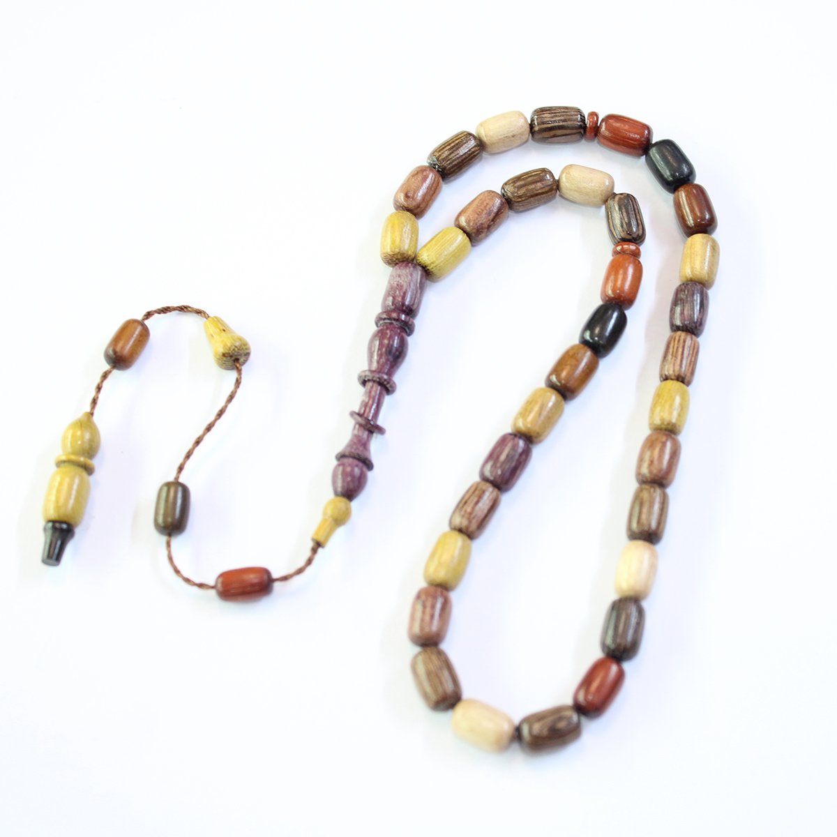 Yerli Atölye İşçiliği Kapsül Karma Ağaç Tespih 7*10,5 (mm)