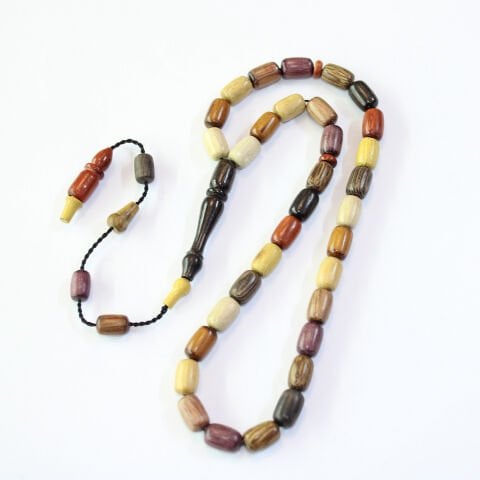 Yerli Atölye İşçiliği Kapsül Karma Ağaç Tespih 7*10,5 (mm)