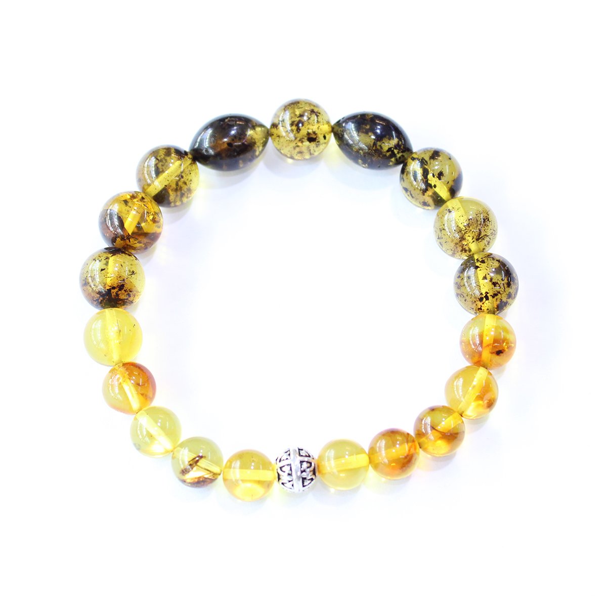 Toprak Fosilli Kaliningrad Damla Kehribar Bileklik 11,5 (gr)