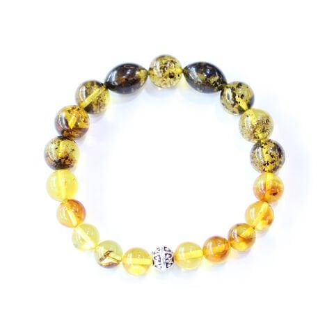 Toprak Fosilli Kaliningrad Damla Kehribar Bileklik 11,5 (gr)