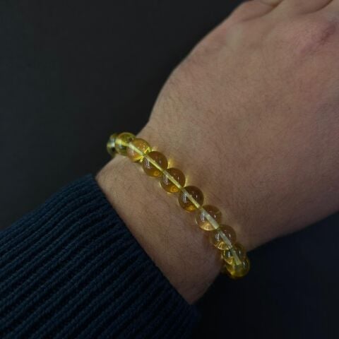 Şeffaf Kaliningrad Damla Kehribar Bileklik 9,5 (gr)