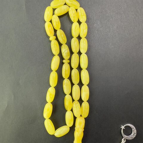 Kaliningrad Damla Kehribar Kapsül Model Tespih 7*14 (mm)