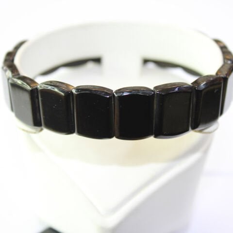 Oltu Taşı Rolex Model Bileklik Kare Kesim