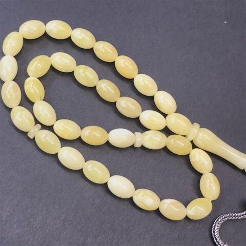 Kaliningrad Damla Kehribar Beyzi Tespih 5,5*8 (mm)