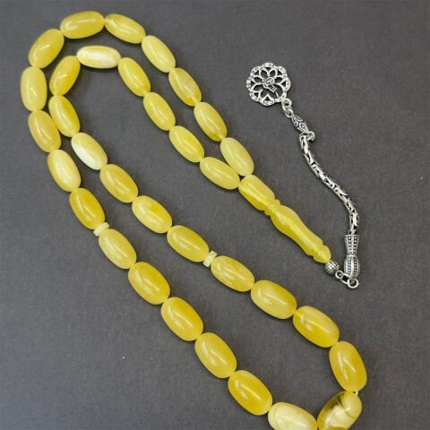 Kaliningrad Damla Kehribar Kapsül Tespih 8*14,5 (mm)-4