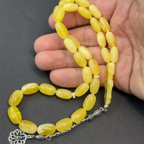 Kaliningrad Damla Kehribar Kapsül Tespih 8*14,5 (mm)-4