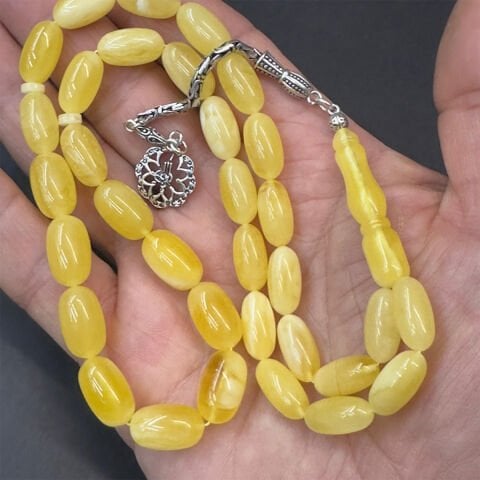 Kaliningrad Damla Kehribar Kapsül Tespih 8*14,5 (mm)-4