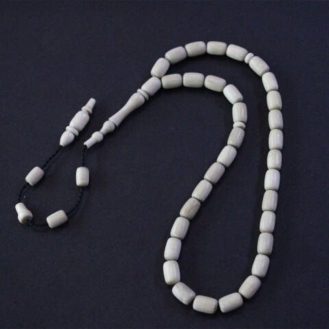 Yerli Atölye İşçiliği Fildişi Ağacı Tespih 7*10,5 (mm)