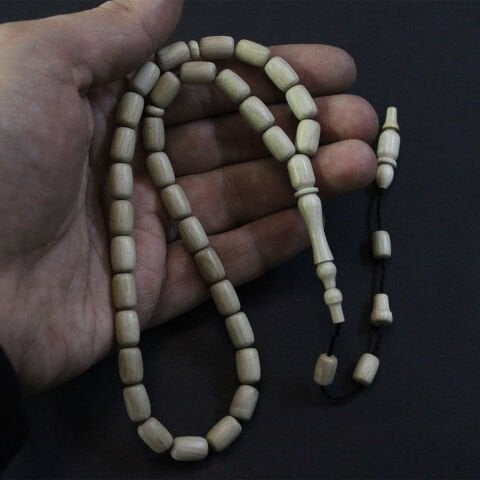 Yerli Atölye İşçiliği Fildişi Ağacı Tespih 7*10,5 (mm)