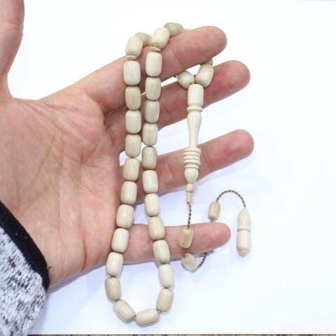 Yerli Atölye İşçiliği Fildişi Ağacı Tespih 7*10,5 (mm)