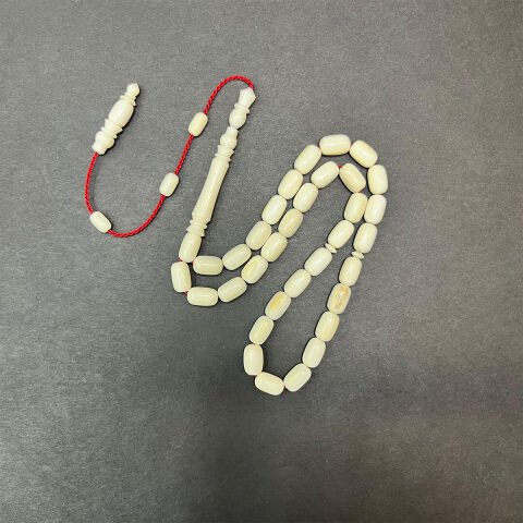 Yerli Atölye İşçiliği Hipopotam Dişi Tespih 4,5*9 (mm)