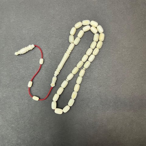 Yerli Atölye İşçiliği Hipopotam Dişi Tespih 5,5*9 (mm)