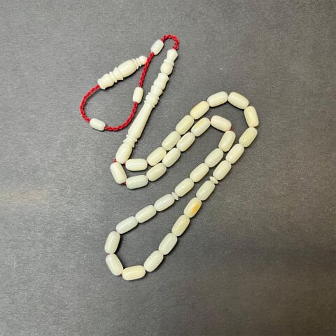 Yerli Atölye İşçiliği Hipopotam Dişi Tespih 5,5*9 (mm)