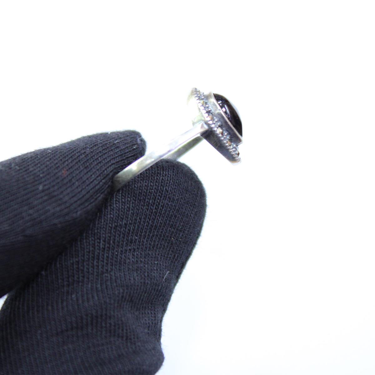 Oltu Taşı Markazit Damla Model Yüzük 2 (gr)