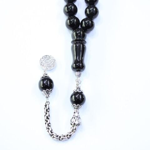 Oltu Taşı Tespih Küre Kesim 13,5 (mm)