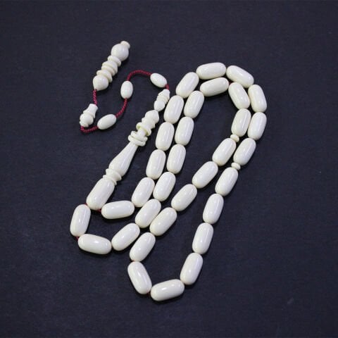 Yerli Atölye İşçiliği Fildişi Tespih 7*13,5 (mm)