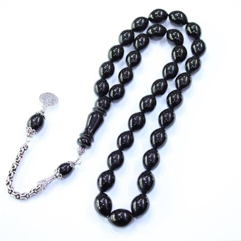 Oltu Taşı Tespih Beyzi Kesim 12*16,5 (mm)