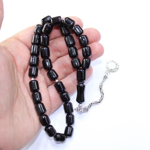 Oltu Taşı Tespih Kapsül Model 8,5*11 (mm)