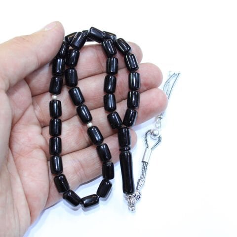 Oltu Taşı Tespih Kapsül Model 6,5*10 (mm)