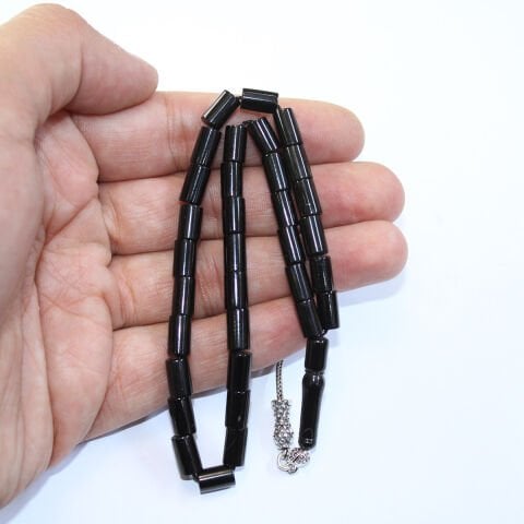 Oltu Taşı Tespih Kesme Model 5,5*9 (mm)