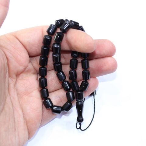 Oltu Taşı Tespih Kapsül Kesim 6*8 (mm)